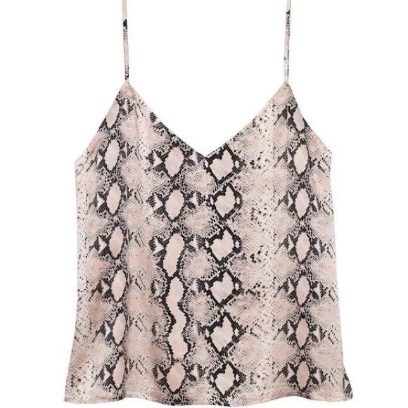 L’AGENCE JANE CAMI IN PINK SNAKESKIN - Picture 2 of 2
